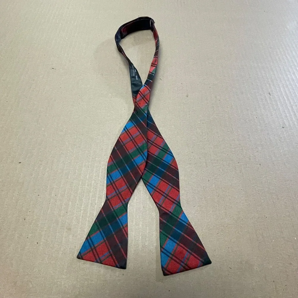Tie Bar Bow Tie Silk Self Tie 2